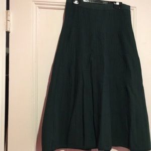 Women’s Forest Green ribbed skirt